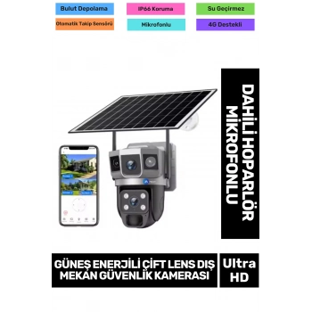 Online CCTV PTZ Kontrol Hareket Algılama Teknoloji 8000 mAh Güneş Enerji Dış Mekan Güvenlik Kamera