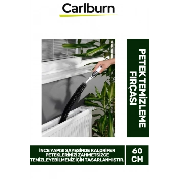 Premium Toz Alma Hafif Püsküllü 60cm Kalorifer Petek Detaylı Temizleme Fırçası