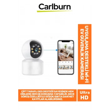 Çift Yönlü Dinleme Konuşma Gece Görüş 360 Derece Panoramik Uygulama Destek Wi-Fi Ev Güvenlik Kamera