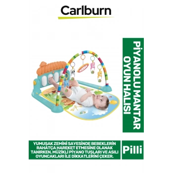 Özel Üretim Yumuşak Zemin Asılabilir Oyuncak Alanı Pilli Bebek Çocuk Piyanolu Mantar Oyun Halısı