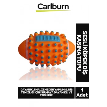 Özel Üretim Dayanıklı Evcil Hayvan Etkili Dikenli Sesli Köpek Diş Kaşıma Temizleme Topu