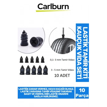 Premium Zarar Vermeyen Hava Kaçağı Olmayan Delinme Lastik Tamir Kiti Kauçuk Vida Seti