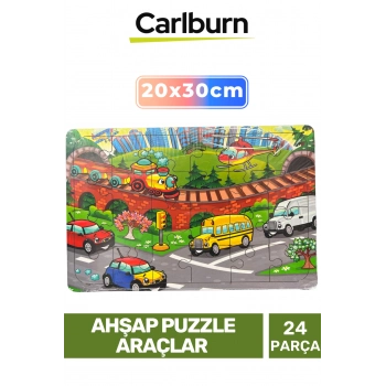 Özel Seri Eğitici Zeka Geliştirici Öğretici El Göz Koordinasyonu Ahşap Puzzle Araçlar - 24 Parça