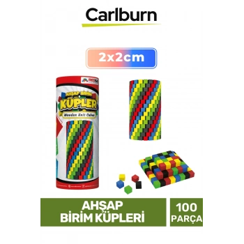 Özel Seri Eğitici Zeka Geliştirici Öğretici El Göz Koordinasyonu Ahşap Birim Küpleri - 100 Parça