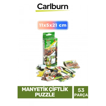 Özel Üretim Eğitici Zeka Geliştirici Öğretici El Göz Koordinasyonu Manyetik Çiftlik Puzzle 53 Parça
