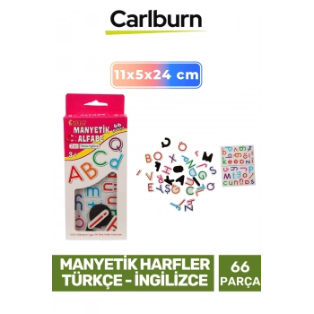 Eğitici Zeka Geliştirici Öğretici El Göz Koordinasyonu Manyetik Harfler Türkçe İngilizce - 66 Parça