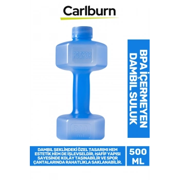 Özel Tasarım Bpa İçermeyen Gıdaya Uygun Plastik Spor Günlük Kamp Koşu Dambıl Suluk 500 ml