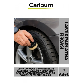 Özel Üretim Araç Otomobil Bakım Parlak Görünüm Tutma Saplı Kaymaz Siyah Lastik Parlatma Fırçası