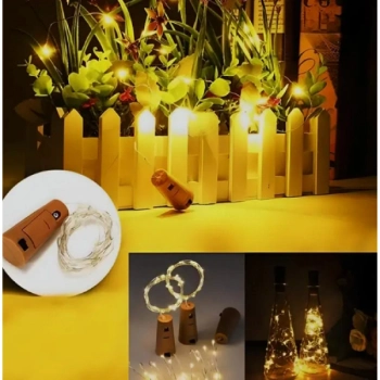 #Led Dekoratif Pilli Şişe İçi Esnek Tel Gün Işığı Ambiyans Aydınlatma Mantar Tıpa Şeklinde Peri Led