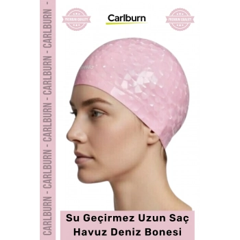 #Bone Uzun Saç Kaymaz Su Geçirmez Sızdırmaz Yüzücü Havuz Deniz Bonesi Elastik Bez Yüzme Şapkası