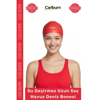 #Bone Kaymaz Su Geçirmez Sızdırmaz Silikon Yüzücü Elastik Yüzme Şapkası Havuz Deniz Uzun Saç Bonesi