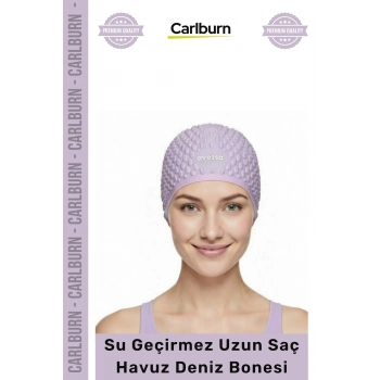 #Bone Kaymaz Su Geçirmez Sızdırmaz Silikon Yüzücü Elastik Yüzme Şapkası Havuz Deniz Uzun Saç Bonesi