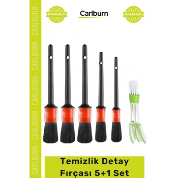 #DetayFırçası Farklı Boy Islak Kuru Otomobil Oto Araç Araba Klima Temizlik Detay Fırçası 5+1 Set