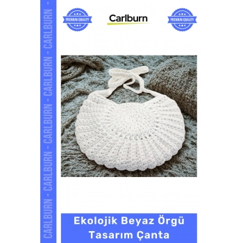 #Çanta Ekolojik Beyaz Örgü Tasarımı Moda Rahatlık Sağlayan Hafif Günlük Kullanım Çanta