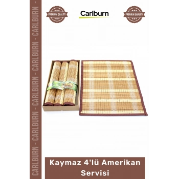 #AmerikanServisi Şık Dayanıklı Modern Sofralar Kaymaz Yüzey Pratik Masa Düzeni 4lü Amerikan Servisi