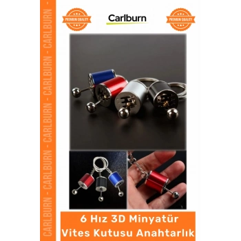 #Anahtarlık Şık Metal Vites Kutusu 6 Hız 3D Minyatür Araba Hediye Aksesuar Oto Vites Anahtarlık