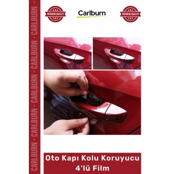 #Film Şeffaf Çizilmez Aşınma Koruma Araba Kapı Kolu Yuva Montaj Oto Kapı Kolu Koruyucu 4lü Film