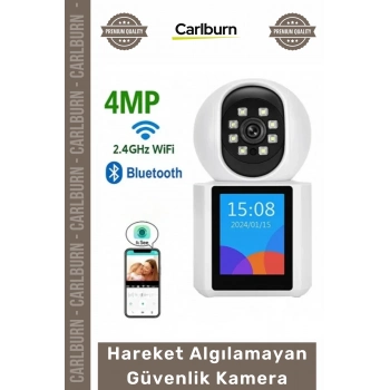 #Kamera Akıllı Ev 24 GHz WiFi 4MP Yüksek Çözünürlük Hareket Algılama Uzaktan Erişim Güvenlik Kamera
