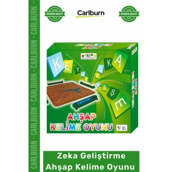 #Oyun Dayanıklı Zeka Geliştirme Ahşap Kelime Oyun Seti 34695 Estetik Tasarım Canlı Desen Renkli Oyun