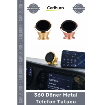 #OtoAksesuar Güçlü Mıknatıslı Otomobil Araba Eşya 360 Döner Metal Torpidoya Yapışkan Telefon Tutucu