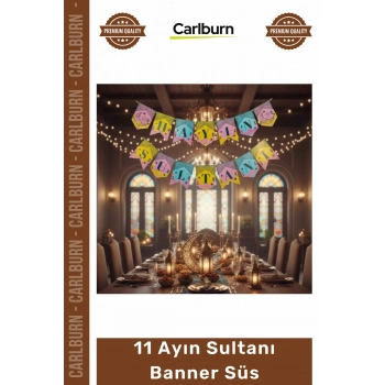 #Ramazan Ayı Manevi Atmosfer Ev İş Yeri Dekoratif Ramazan Banner Süs 11 Ayın Sultanı