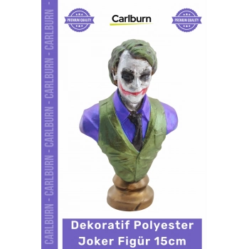 #Joker Handmade Karizmatik Detaylı Kaliteli Koleksiyon Modern Dekoratif Polyester Joker Figür 15cm