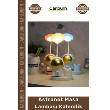 #Kalemlik Çocuk Odası Çalışma Masası Aydınlatma Düzen Kalemlik Astronot Masa Lambası Kalemlik