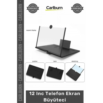 Özel Üretim Şeffaf Taşınabilir 12 İnç Büyük Ekran Göz Korumalı Katlanabilir Telefon Ekran Büyüteci