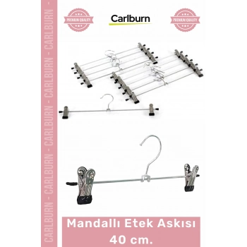 #Askı Dayanıklı Metal Kırışıksız Giysiler Şık Tasarım Gardırop Düzenleme Mandallı Etek Askısı 40cm