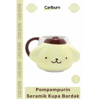 Özel Üretim Hediye Sanrio Kawaii Karakter Koleksiyon Pompompurin 3D Tasarım Seramik Kupa Bardak