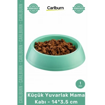 Özel Üretim Plastik Yerli Üretim Sağlam Dayanıklı Hijyenik Temizlenebilir Küçük Yuvarlak Mama Kabı