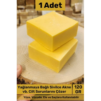 #sabun %100 Doğal Güzel Kokulu El Yüz Saç Cilt Vücut Orijinal Bitkisel Kayısı Sabunu 120g - 1 Adet