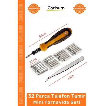 #Tornavida Profesyonel Hassas Elektronik Laptop Saat 32 Parça Telefon Tamir Mini Tornavida Seti