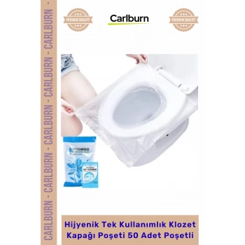 Özel Üretim Kaliteli Pratik Seyahat Hijyenik Tek Kullanımlık Klozet Kapağı Poşeti 50 Adet Poşetli