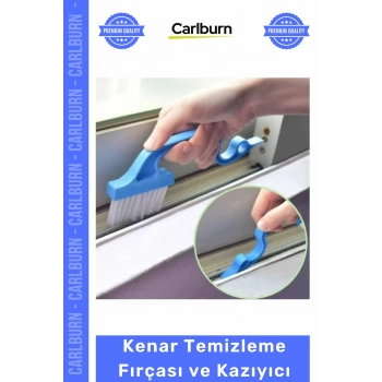 Özel Üretim Kapı Pencere Oluğu Dar Alan Pratik Asılabilir Saplı Kenar Temizleme Fırçası Kazıyıcı