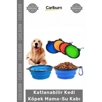 Silikon Portatif Seyahat Tipi Askılı Pratik Akordeon Tasarım Katlanabilir Kedi Köpek Mama Su Kabı