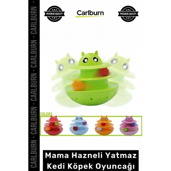 Özel Üretim Eğitici Zeka Geliştirici İnteraktif Hacıyatmaz Mama Hazneli Yatmaz Kedi Köpek Oyuncağı