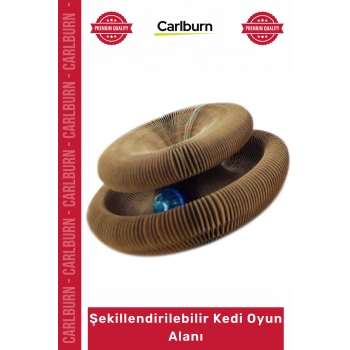 Zilli Toplu Oluklu Kağıt Dayanıklı Güçlü Egzersiz Yatağı Şekillendirilebilir Kedi Oyun Alanı