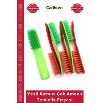 Özel Üretim Dayanıklı Ergonomik Kompakt Ev Ofis Temizleme Yeşil Kırmızı Çok Amaçlı Temizlik Fırçası