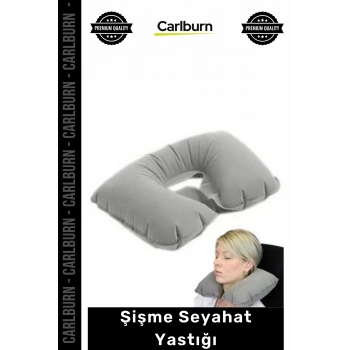 Özel Üretim Ergonomik Konforlu Boyunluk Uçak Otobüs Otomobil Pratik Yumuşak Şişme Seyahat Yastığı