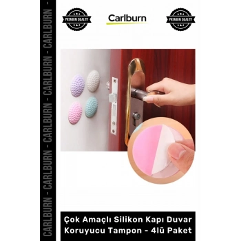 Özel Üretim Darbe Emici Beyaz Mobilya Çok Amaçlı Silikon Kapı Duvar Koruyucu Tampon 4lü Paket