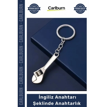 Özel Üretim Ayarlanabilir Metal Somunlu Şık Hediye Fonksiyonel İngiliz Anahtarı Şeklinde Anahtarlık