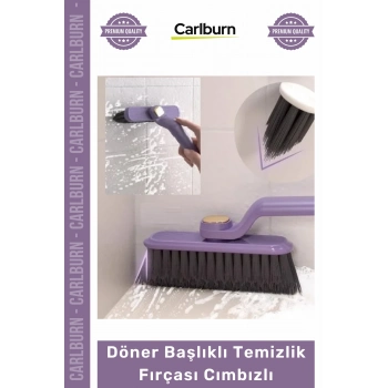 Zemin Fayans Derz Pencere Köşe Banyo Mutfak Pratik Döner Başlıklı Temizlik Fırçası Cımbızlı