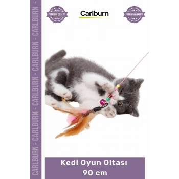 Özel Üretim İnteraktif Eğlenceli Esnek Dayanıklı Hareketli Avcılık İçgüdü Kedi Oyun Oltası 90 cm