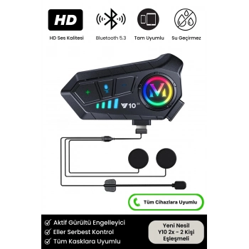 #Kulaklık Yeni Nesil Motosiklet Kask Interkom Mikrofonlu Gürültü Engelleyici Bluetooth Kulaklık