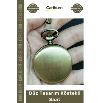 #RetroSaat Nostaljik Eskitme Metal şiye Özel Hediyelik Retro Aksesuar Düz Tasarım Köstekli Saat