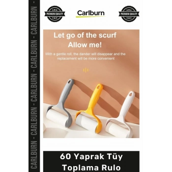 #Petshop Evcil Hayvan Kedi Köpek Kıl Temizleyici Pratik Yapışkanlı Güçlü 60 Yaprak Tüy Toplama Rulo