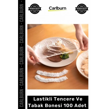 #Bone Mutfak Gıda Tazeliği Koku Önleyici Uzun Ömürlü Saklama Lastikli Tencere 100lü Tabak Bonesi
