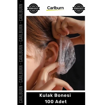 #Bone Su Geçirmez Polietilen Dayanıklı Şeffaf Esnek Yapı Hijyenik Günlük Koruyucu 100lü Kulak Bonesi
