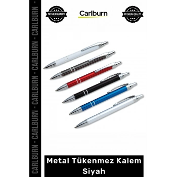#TükenmezKalem Lüks Şık Kaliteli Kurumsal Hediye Promosyon Dayanıklı Metal Tükenmez Kalem Siyah